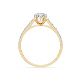 Marquise Lab Grown Diamond Slim Pave Eternity Ring 1.5ct by Qutahia Jewellery