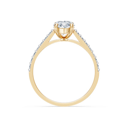 Marquise Lab Grown Diamond Slim Pave Eternity Ring 1.5ct by Qutahia Jewellery