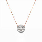 Illusion Necklace (Round), 0.15 ct — 104-10033(3.4)