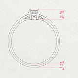 Solitaire Ring (Round), 0.3 ct — 101-10012/1(4.2)