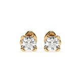 Diamond Stud Earrings Round 0.6ct by Qutahia Jewellery