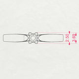 Solitaire Diamond Ring Round 0.08ct by Qutahia Jewellery