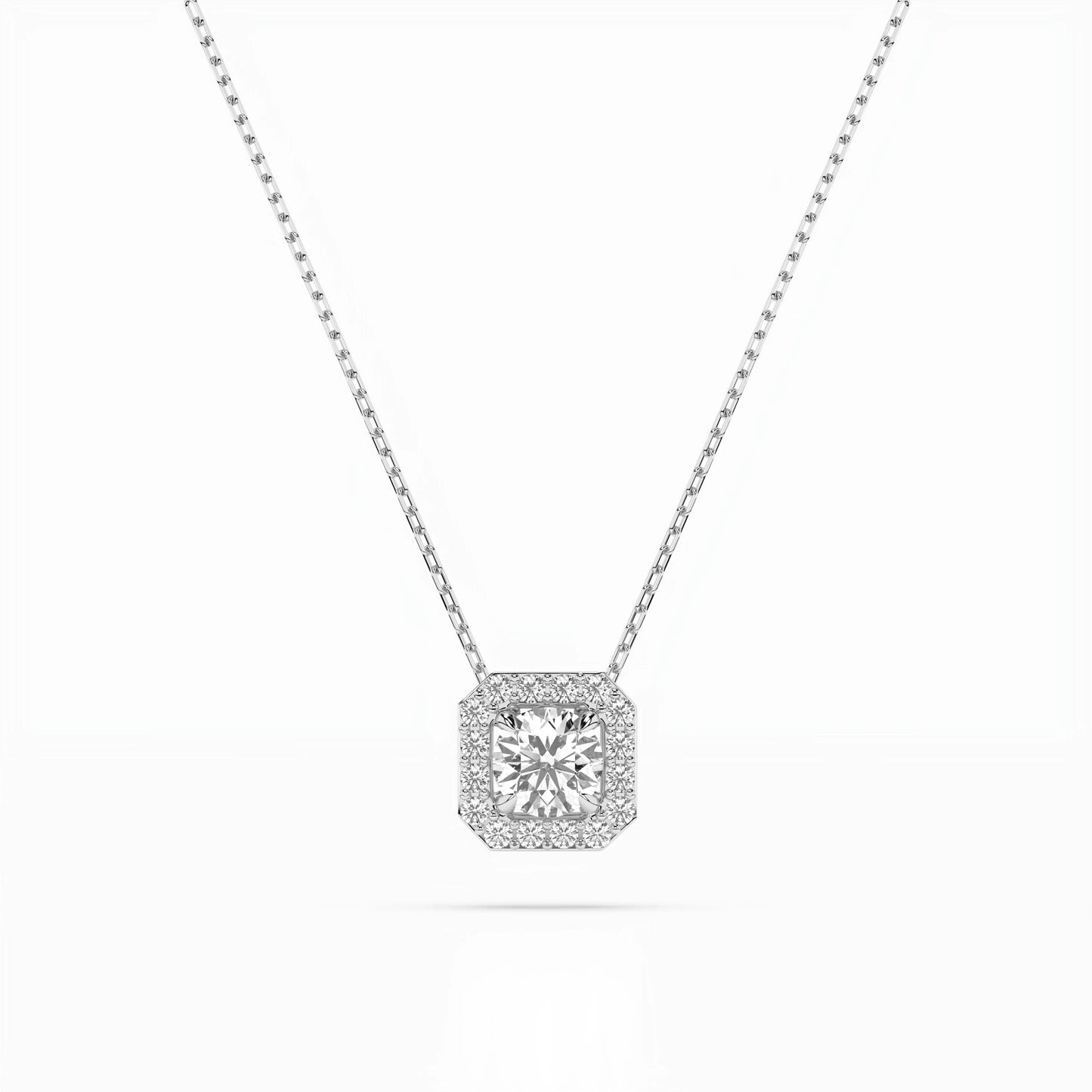 Solitaire Eternity Necklace (Round), 0.2 ct — 104-10042(3.7)