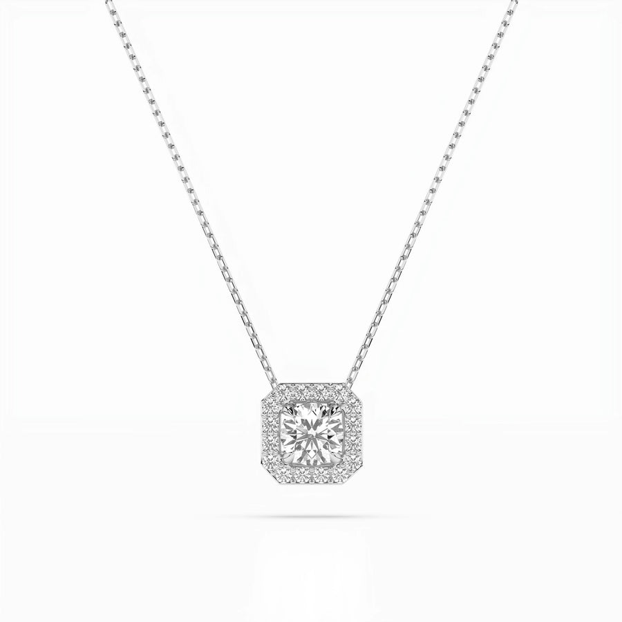 Diamond Eternity Necklace Round 0.2ct by Qutahia Jewellery