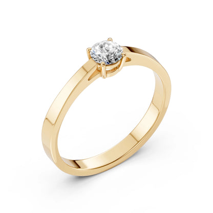 Solitaire Ring (Round), 0.45 ct — 101-10012/1(4.8)