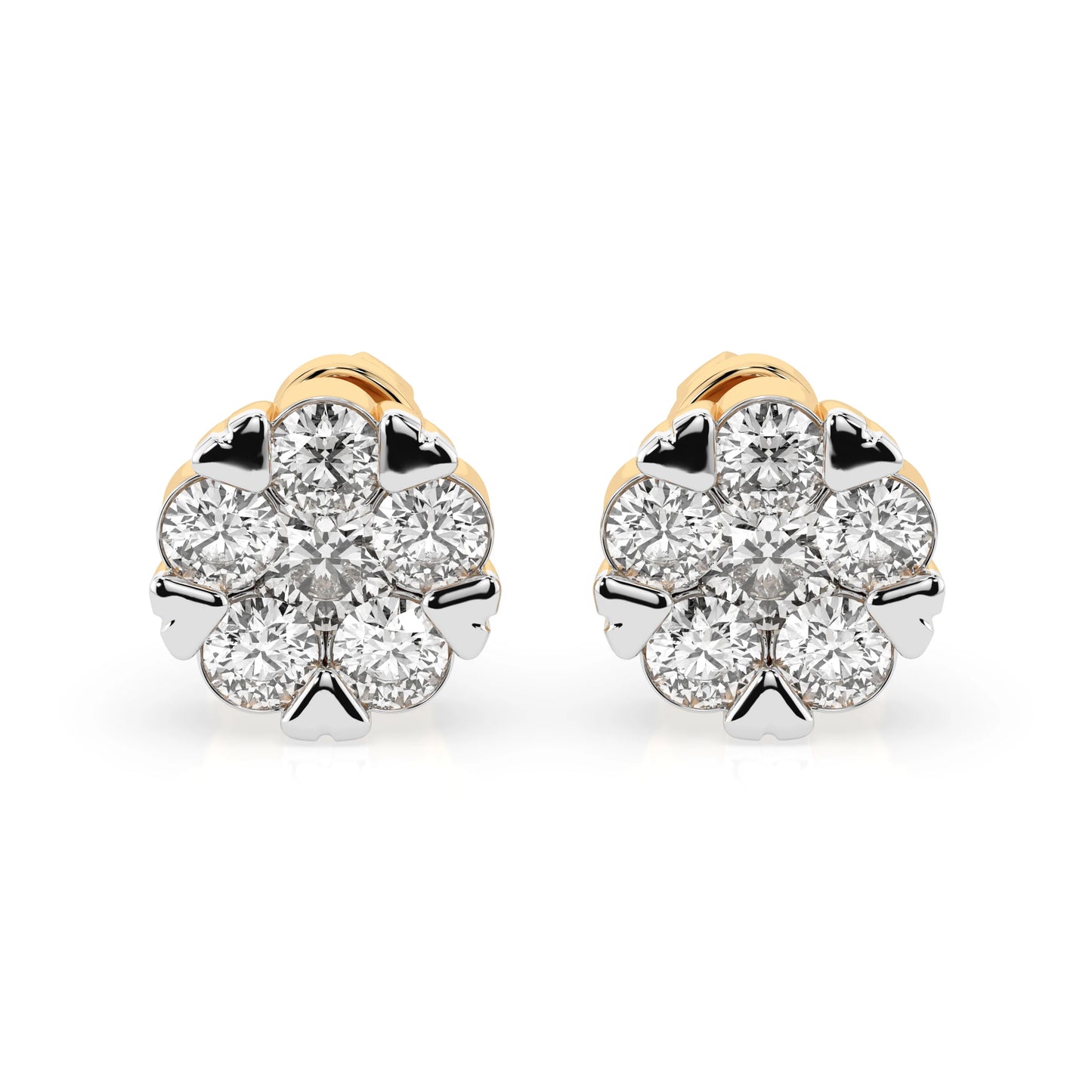 Illusion Earring (Round), 0.3 ct — 102-10015/2(3.4)
