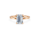 Emerald Lab Grown Diamond Solitaire Engagement Ring 2.0ct by Qutahia Jewellery
