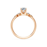 Cushion Lab Grown Diamond Classic Pave Eternity Ring 1.0ct by Qutahia Jewellery