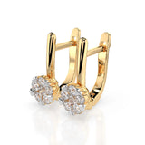 Illusion Earring (Round), 0.12 ct — 102-10015/1(2.5)