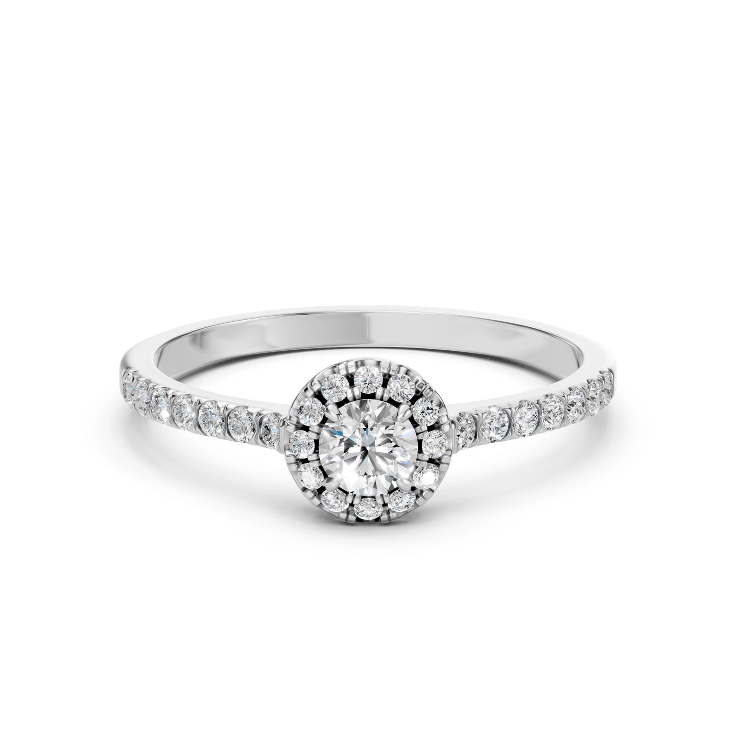 Solitaire Eternity Ring (Round), 0.2 ct — 101-10095(3.7)