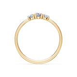 Solitaire Eternity Diamond Ring Round Brilliant 0.15ct by Qutahia Jewellery