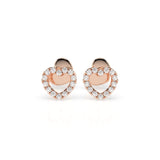 Small Diamond Earrings Round 0.14ct by Qutahia Jewellery