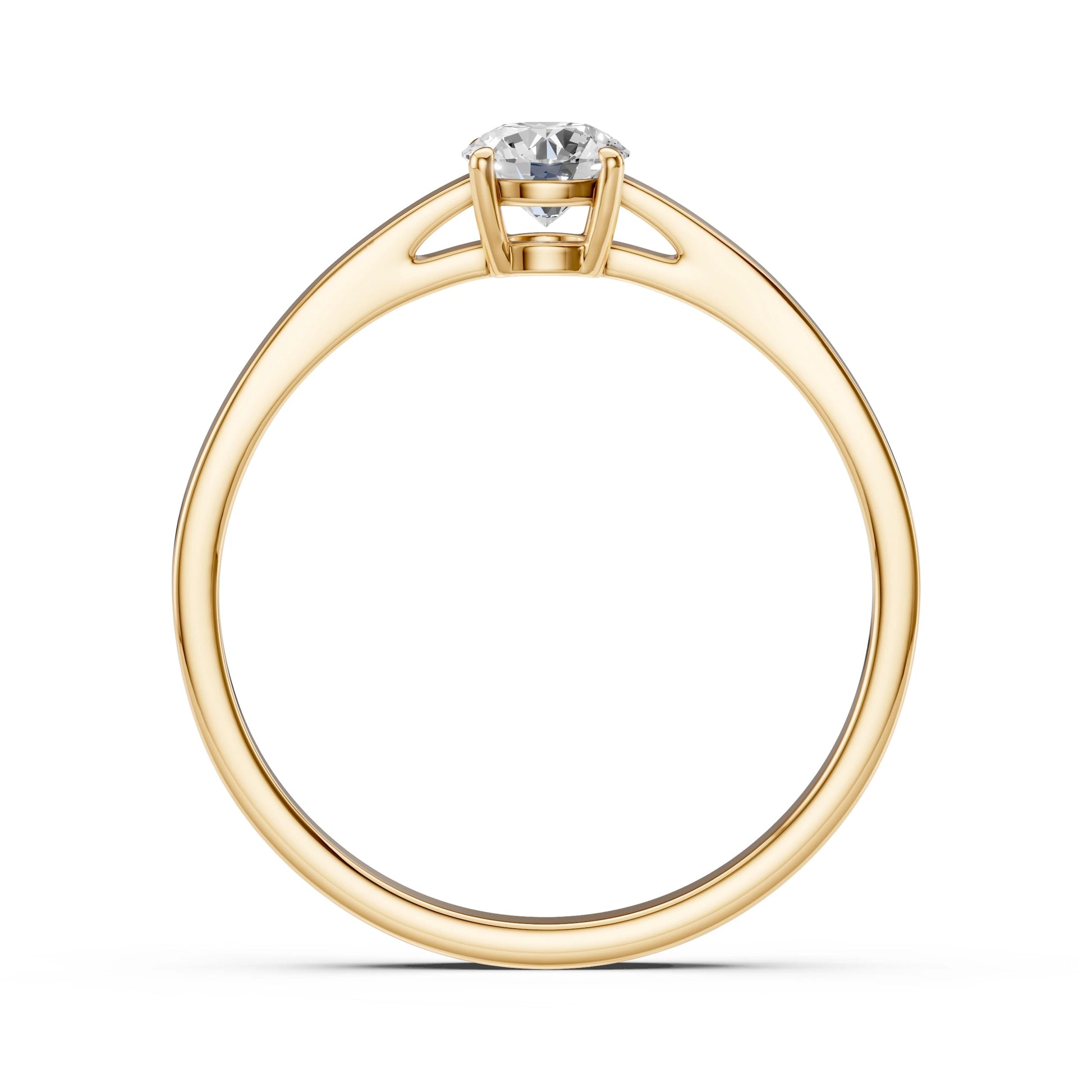 Solitaire Ring (Round), 0.4 ct — 101-10012/1(4.7)