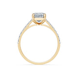 Emerald Lab Grown Diamond Slim Pave Eternity Ring 2.0ct by Qutahia Jewellery