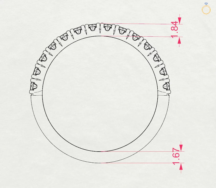 Eternity Ring (Round), 0.42 ct — 101-10112