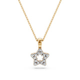 Delicate Diamond Necklace Round 0.08ct by Qutahia Jewellery