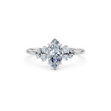 Marquise Lab Grown Diamond Classic Pave Eternity Ring 1.0ct by Qutahia Jewellery