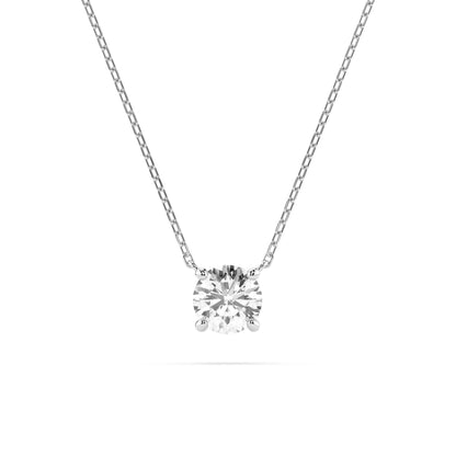 Solitaire Necklace (Round), 0.25 ct — 104-10040(4.0)