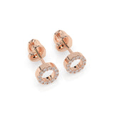 Small Diamond Earrings Round 0.16ct by Qutahia Jewellery