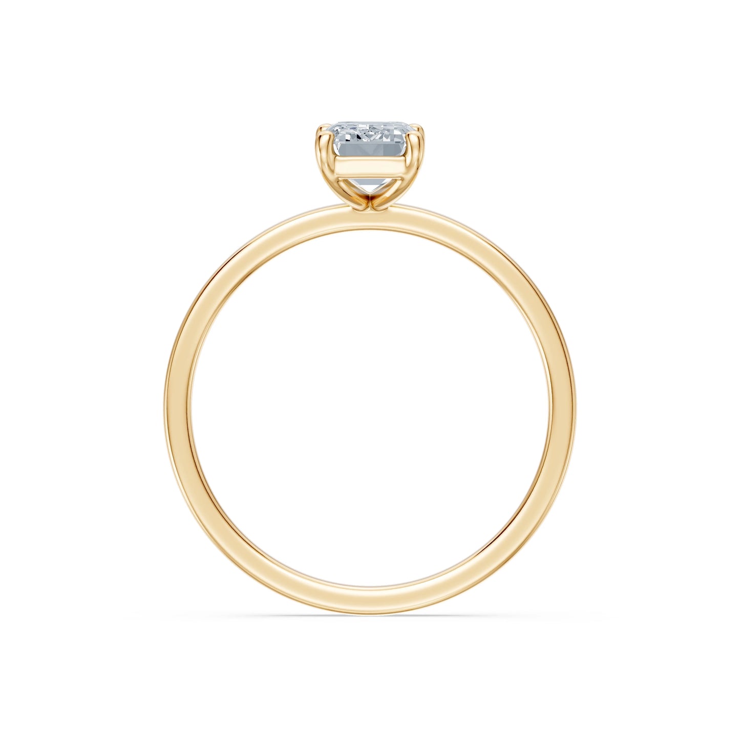 Emerald Lab Grown Diamond Solitaire Engagement Ring 1.0ct by Qutahia Jewellery