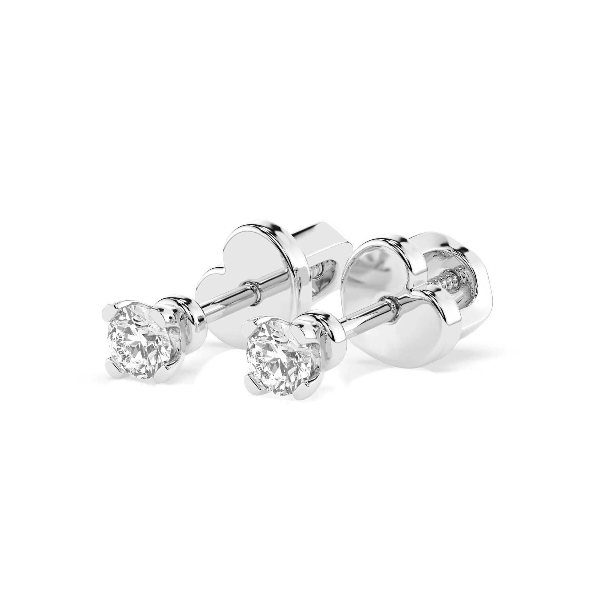 Solitaire Butterfly Earring (Round), 0.3 ct — 102-10089/2(3.4)