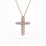 Delicate Diamond Necklace Round 0.52ct by Qutahia Jewellery