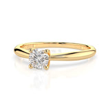 Solitaire Diamond Ring Round 0.35ct by Qutahia Jewellery
