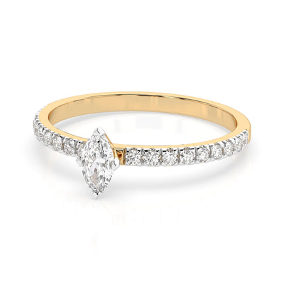 Solitaire Eternity Ring (Marquise), 0.15 ct — 101-10181/4(0.15)MARQUISE