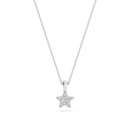 Minimalism Necklace (Round), 0.03 ct — 104-10077