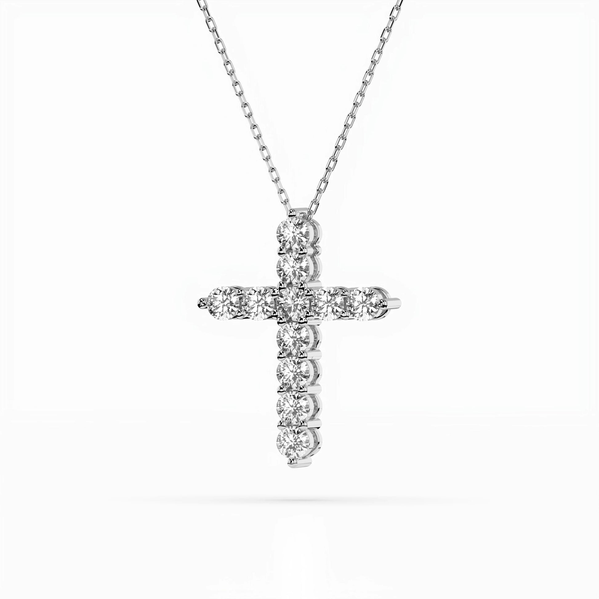 Minimalism Necklace (Round), 1.1 ct — 104-10039(3.0)