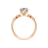 Cushion Lab Grown Diamond Classic Pave Eternity Ring 2.0ct by Qutahia Jewellery