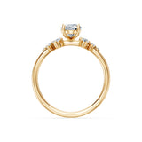 Oval Lab Grown Diamond Classic Pave Eternity Ring 1.0ct by Qutahia Jewellery