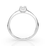 Solitaire Diamond Ring Round 0.3ct by Qutahia Jewellery