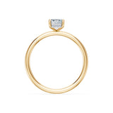 Emerald Lab Grown Diamond Micro Pave Engagement Ring 1.0ct by Qutahia Jewellery