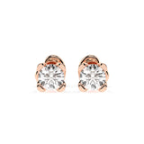 Diamond Stud Earrings Round 0.6ct by Qutahia Jewellery
