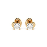 Diamond Stud Earrings Princess 0.2ct by Qutahia Jewellery