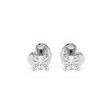 Diamond Stud Earrings Princess 0.2ct by Qutahia Jewellery