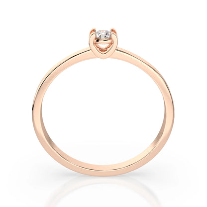 Solitaire Ring (Round), 0.1 ct — 101-10022(3.0)