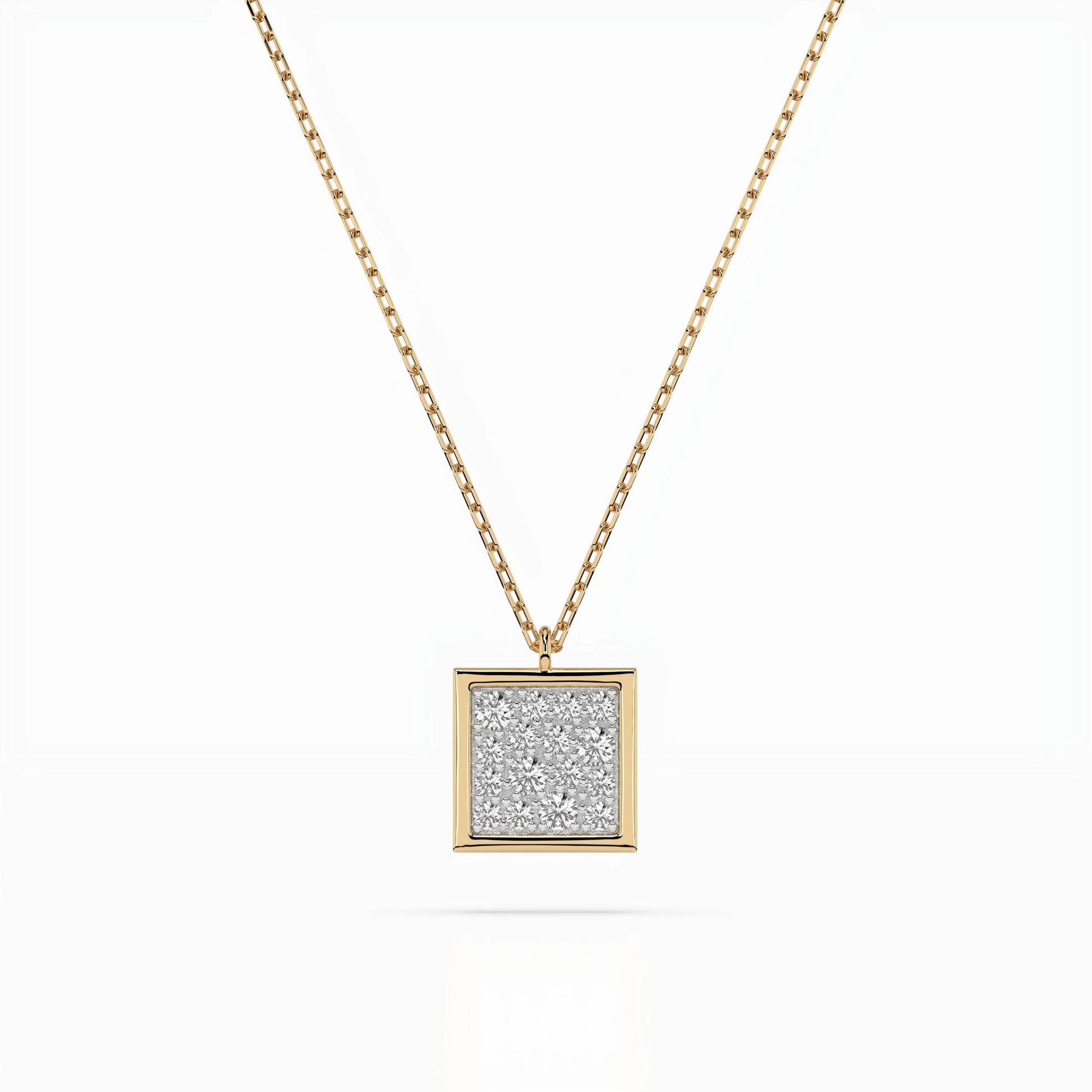 Illusion Necklace (Round), 0.07 ct — 104-10036