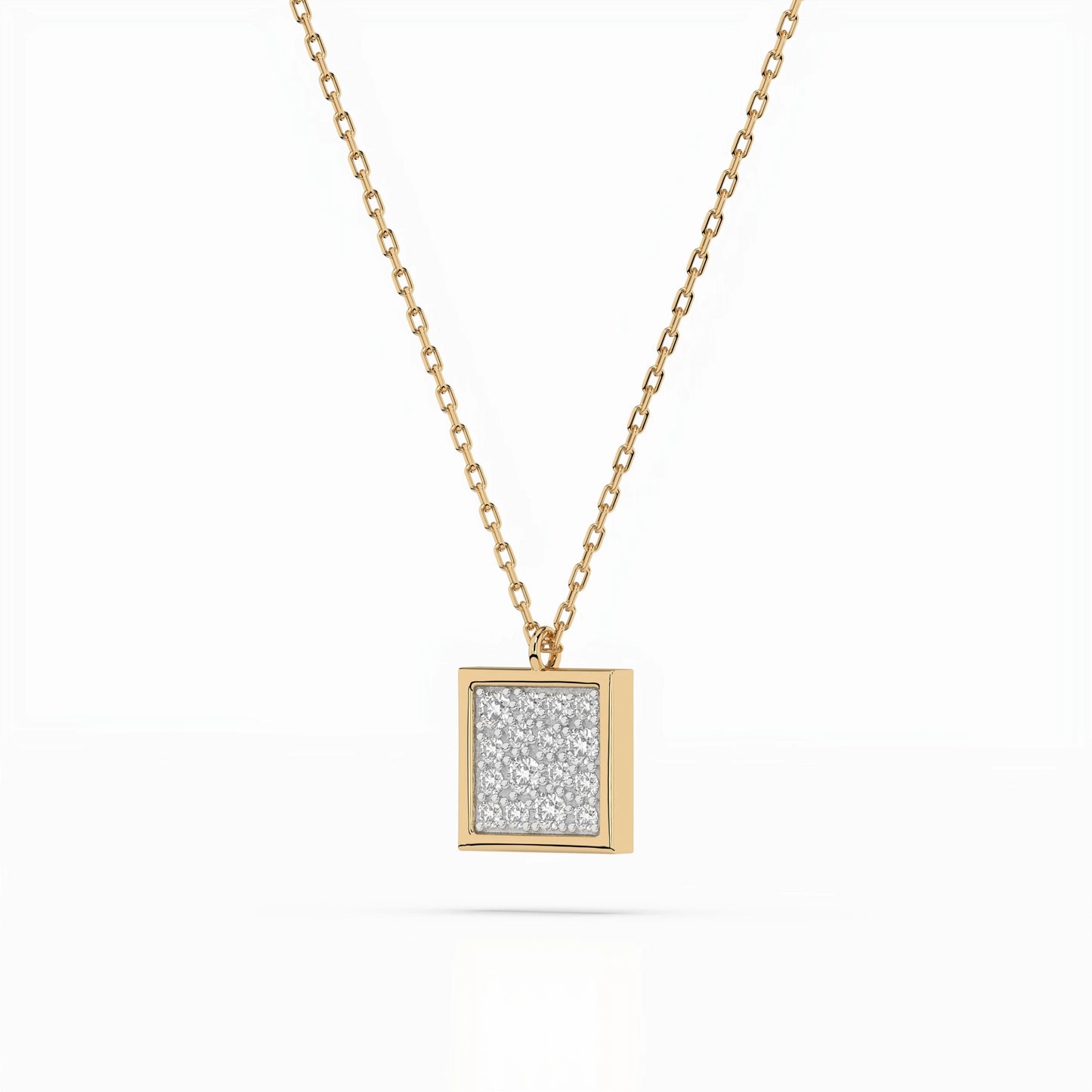 Illusion Necklace (Round), 0.07 ct — 104-10036