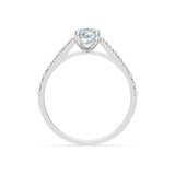 Marquise Lab Grown Diamond Slim Pave Eternity Ring 1.0ct by Qutahia Jewellery