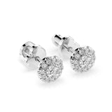 Diamond Eternity Earrings Round 0.24ct by Qutahia Jewellery