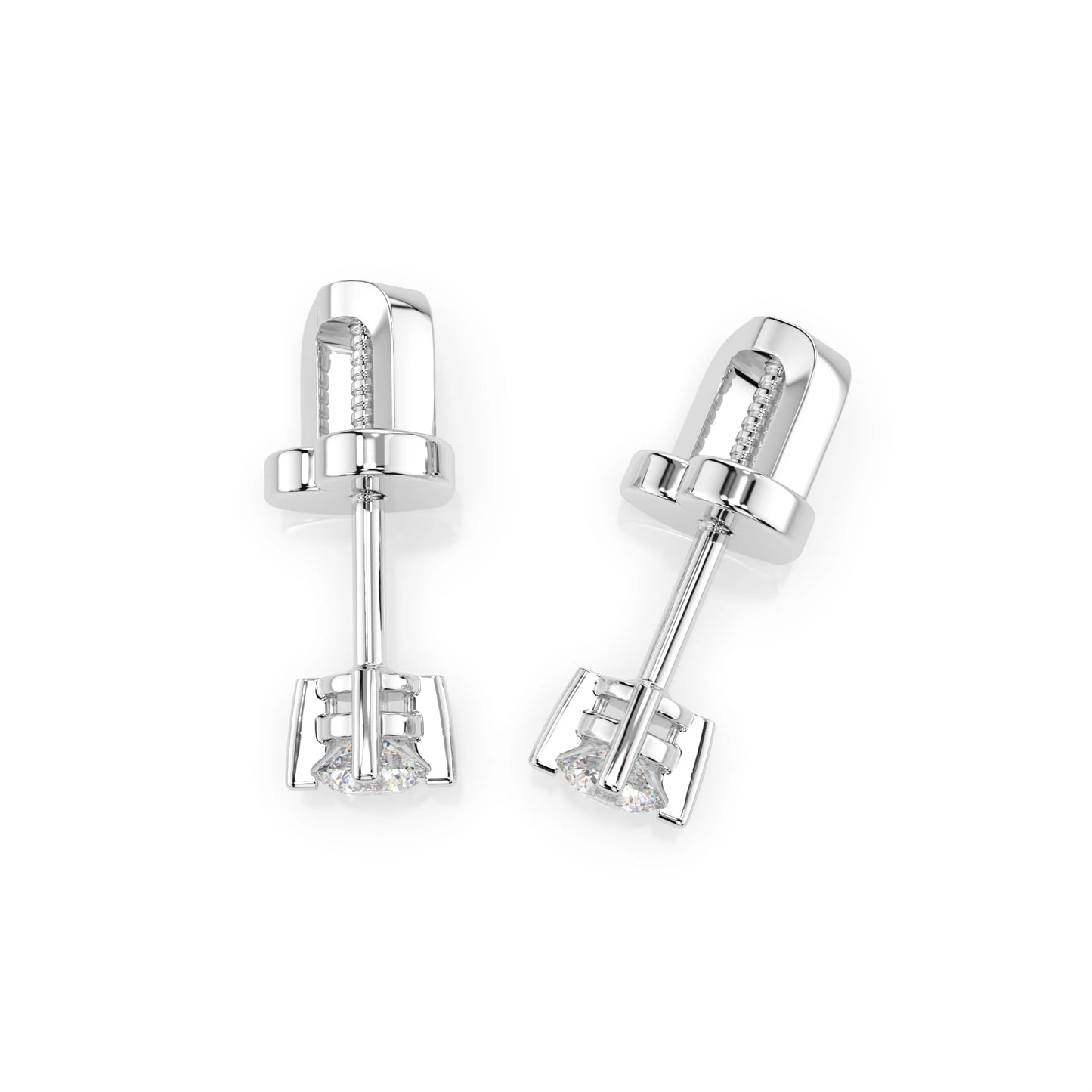 Solitaire Butterfly Earring (Round), 0.12 ct — 102-10025(2.5)