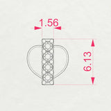 Small Diamond Earrings Round 0.08ct by Qutahia Jewellery