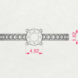 Solitaire Eternity Ring (Round), 0.4 ct — 101-10094(4.7)