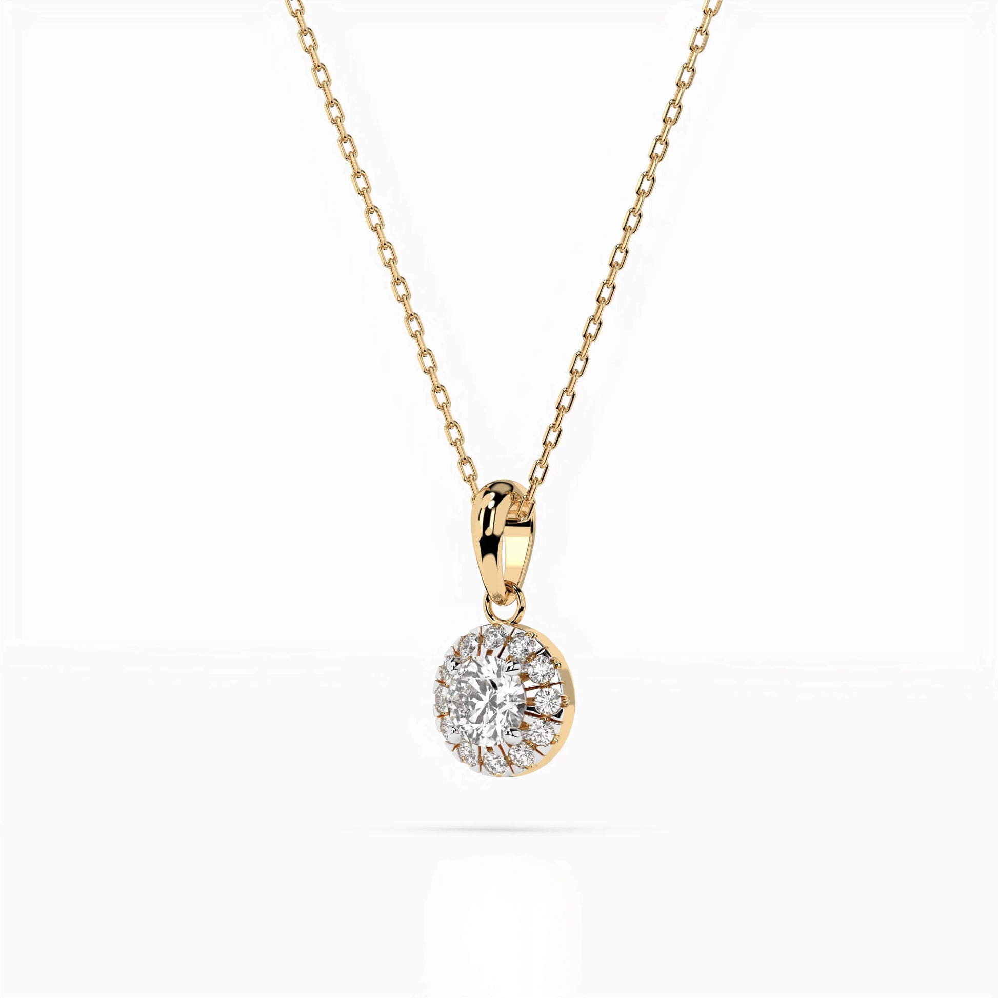 Solitaire Eternity Necklace (Round), 0.2 ct — 104-10053(3.7)