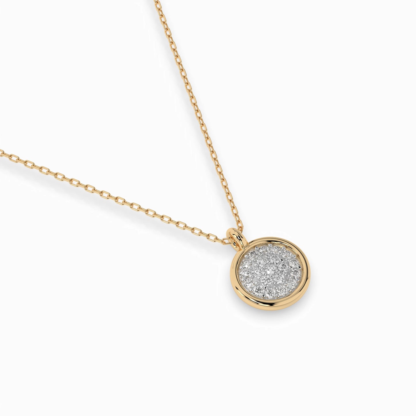 Illusion Necklace (Round), 0.12 ct — 104-10022