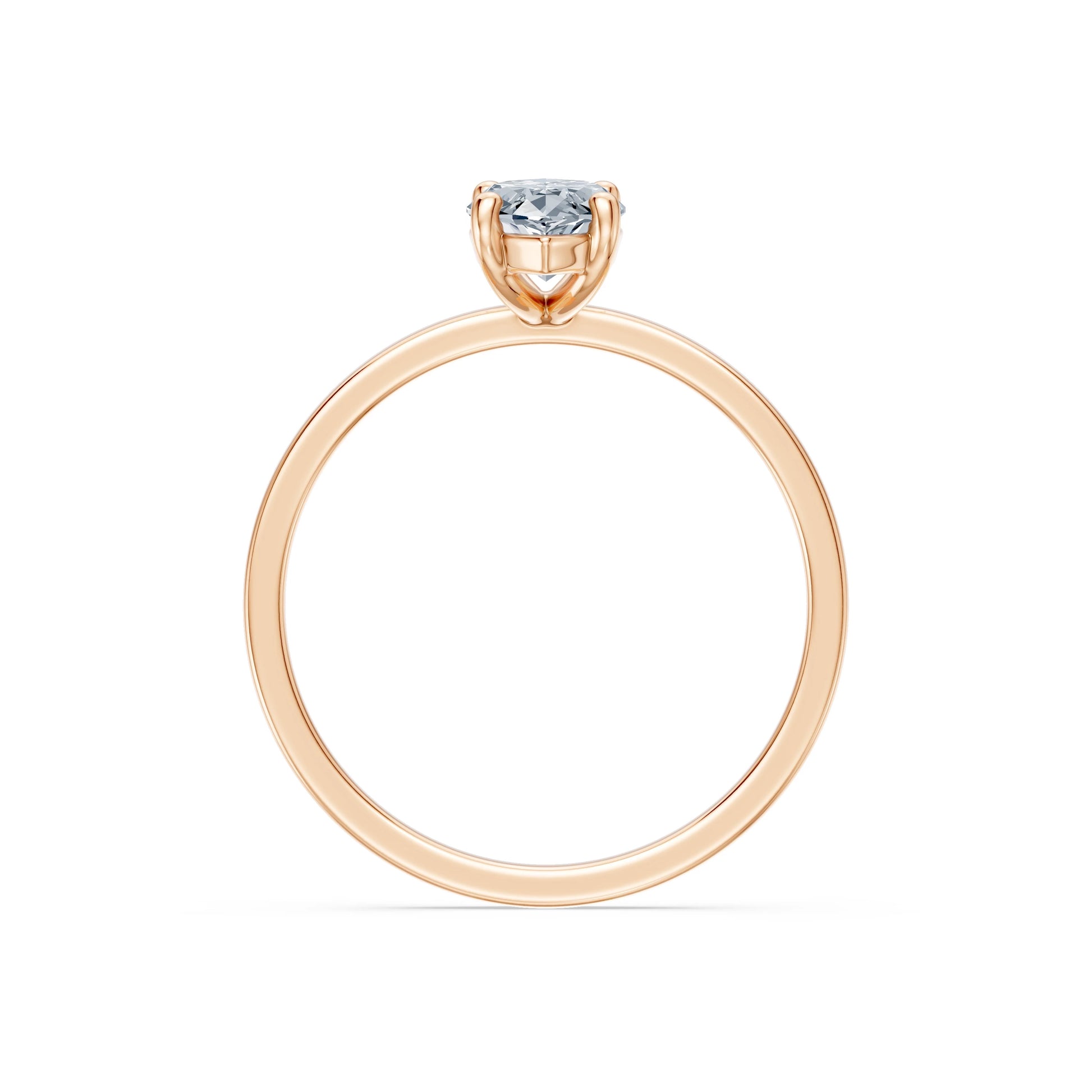 Marquise Lab Grown Diamond Solitaire Engagement Ring 1.0ct by Qutahia Jewellery