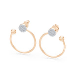 Small Diamond Earrings Round Brilliant 0.23ct by Qutahia Jewellery