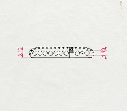 Minimalism Necklace (Round), 0.14 ct — 104-10026